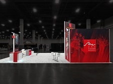 Custom 40x40 Trade Show Booth – EVO Championship Series 2022