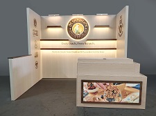 Custom 10x10 Trade Show Booth Woodgrain– Natural Products Expo West