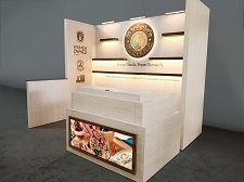 Custom 10x10 Trade Show Booth Woodgrain– Natural Products Expo West